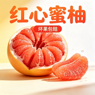 正宗福建平和红心蜜柚琯溪蜜柚老树水果坏果包赔柚香浓郁送开果器