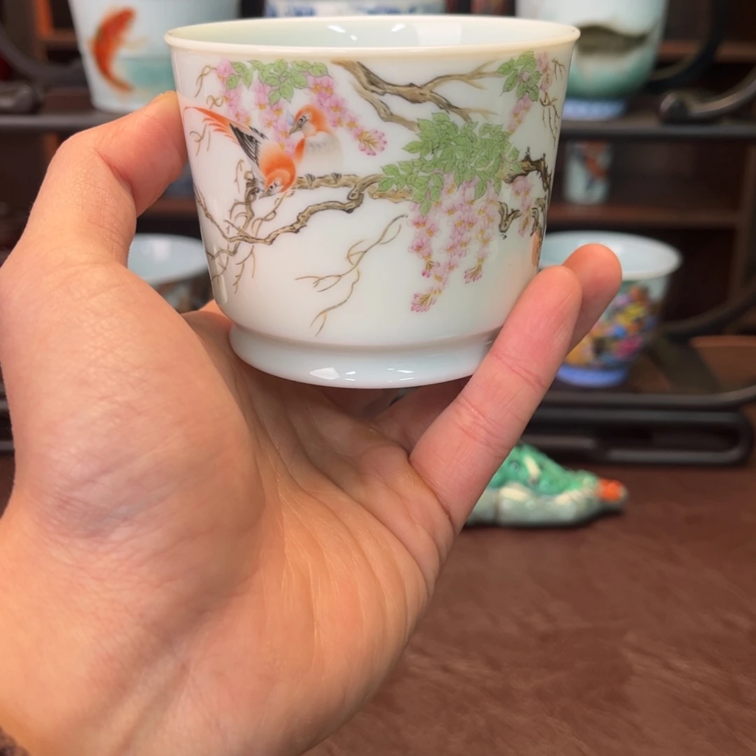 杯子陶景德镇陶东方陶瓷杯子壶盖碗