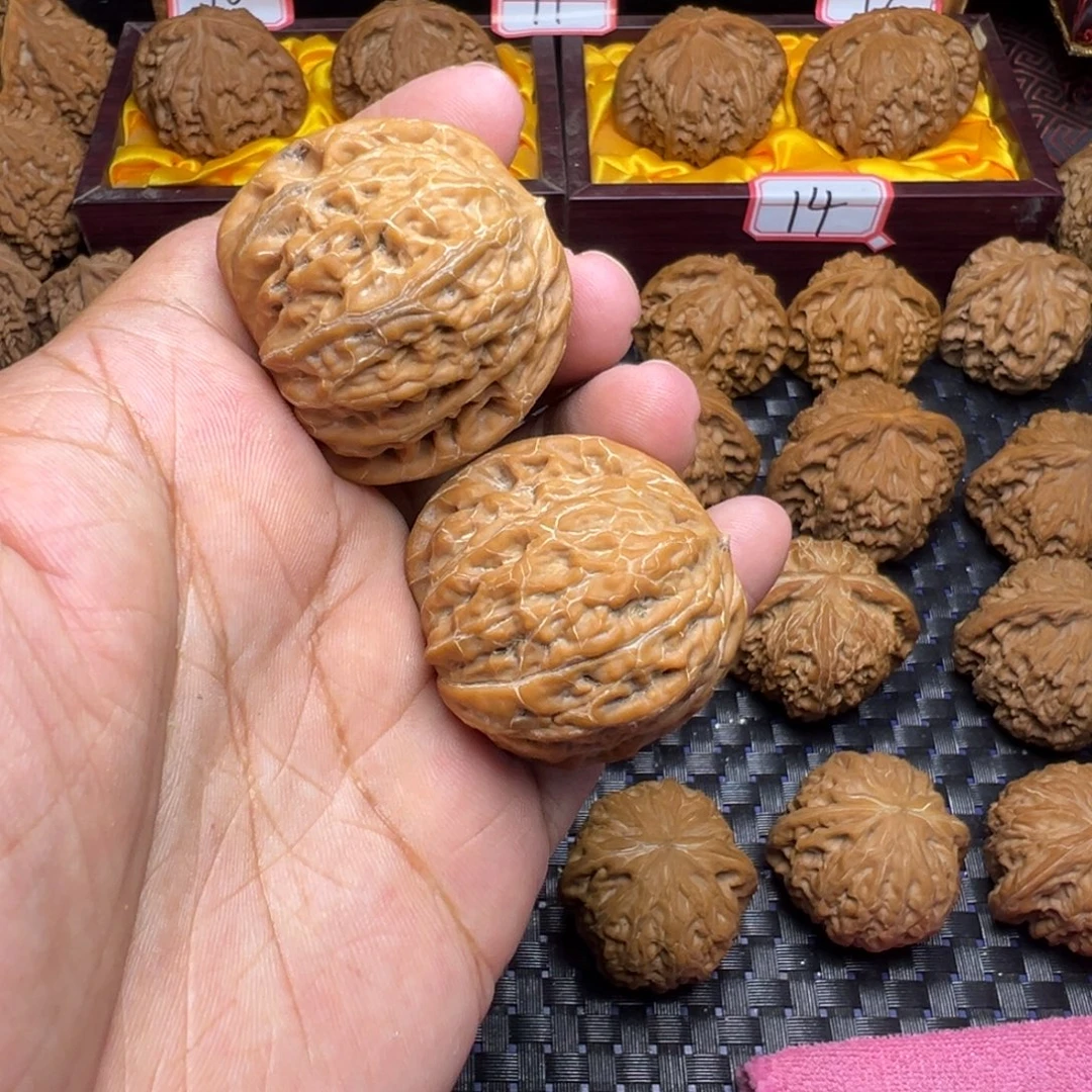 吊坠文玩核桃40铁锤精品一对