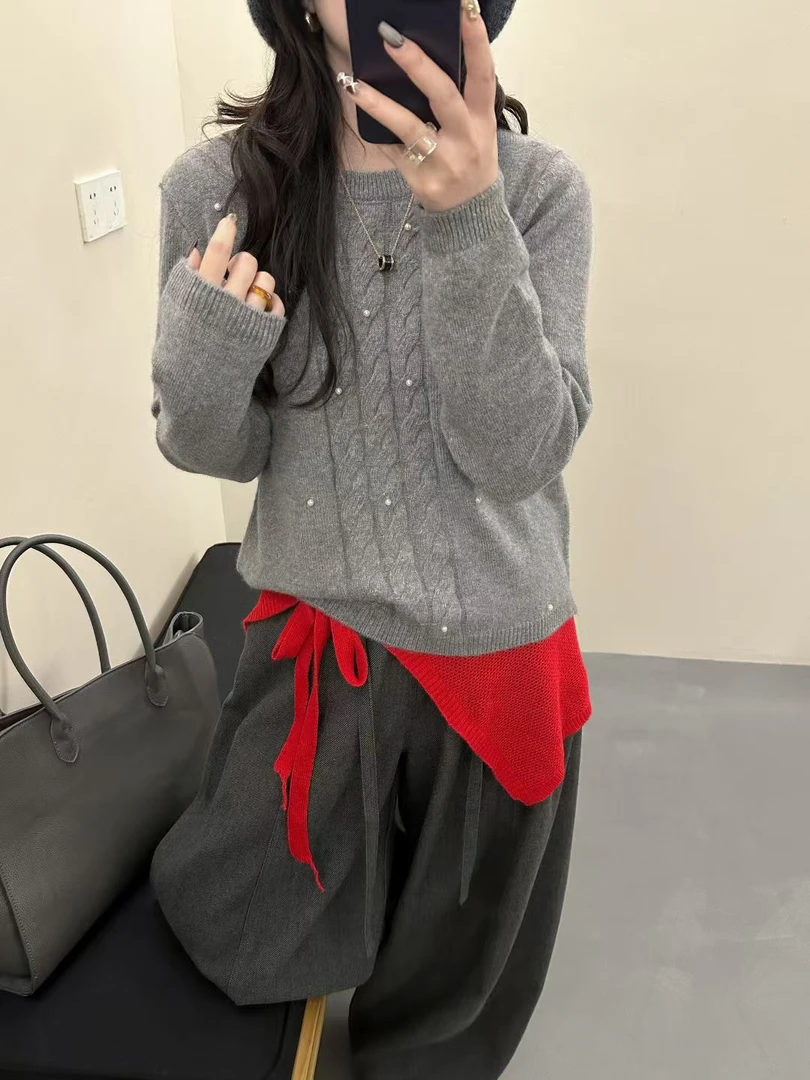 【燕子家女装合集】（500-600）早秋新款针织衫女上衣宽松百搭时尚