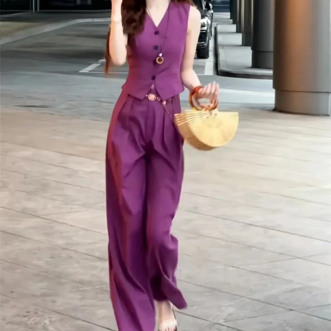 小个子时尚新款减龄遮肉上衣阔腿短裤