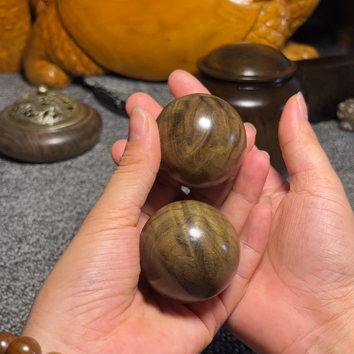 命***家金丝楠阴沉保健球4.5