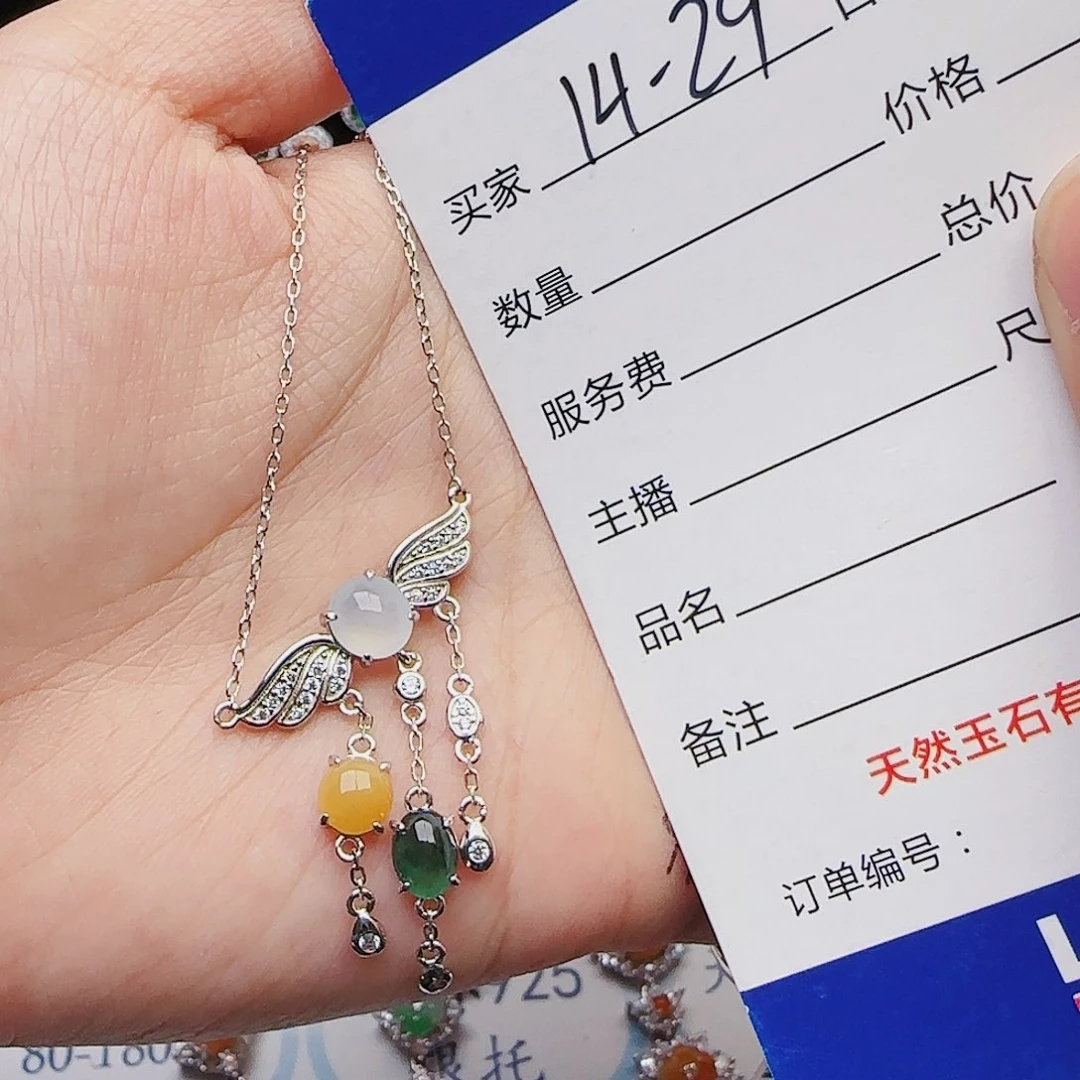 翡翠戒指银S925镶嵌211122222
