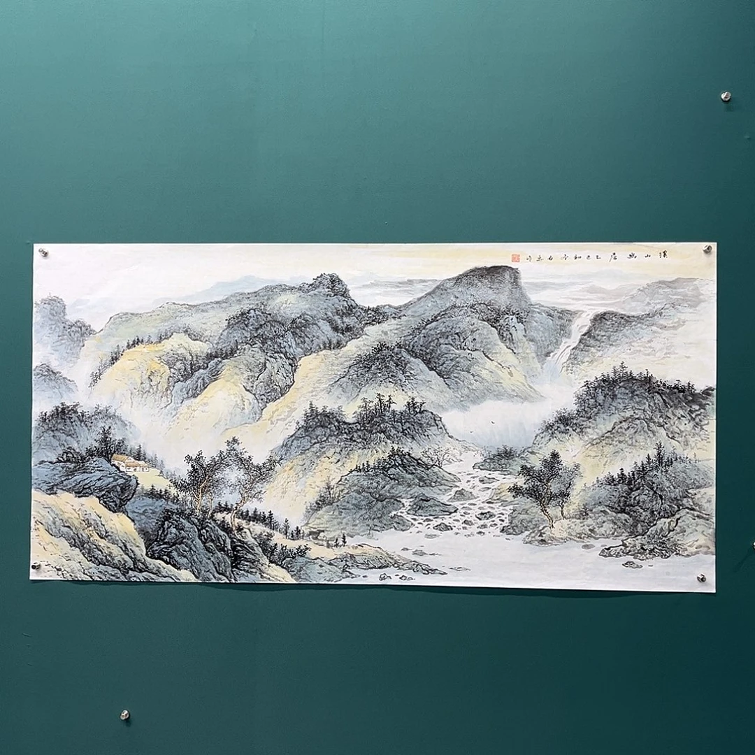 国画艺术家真人手绘