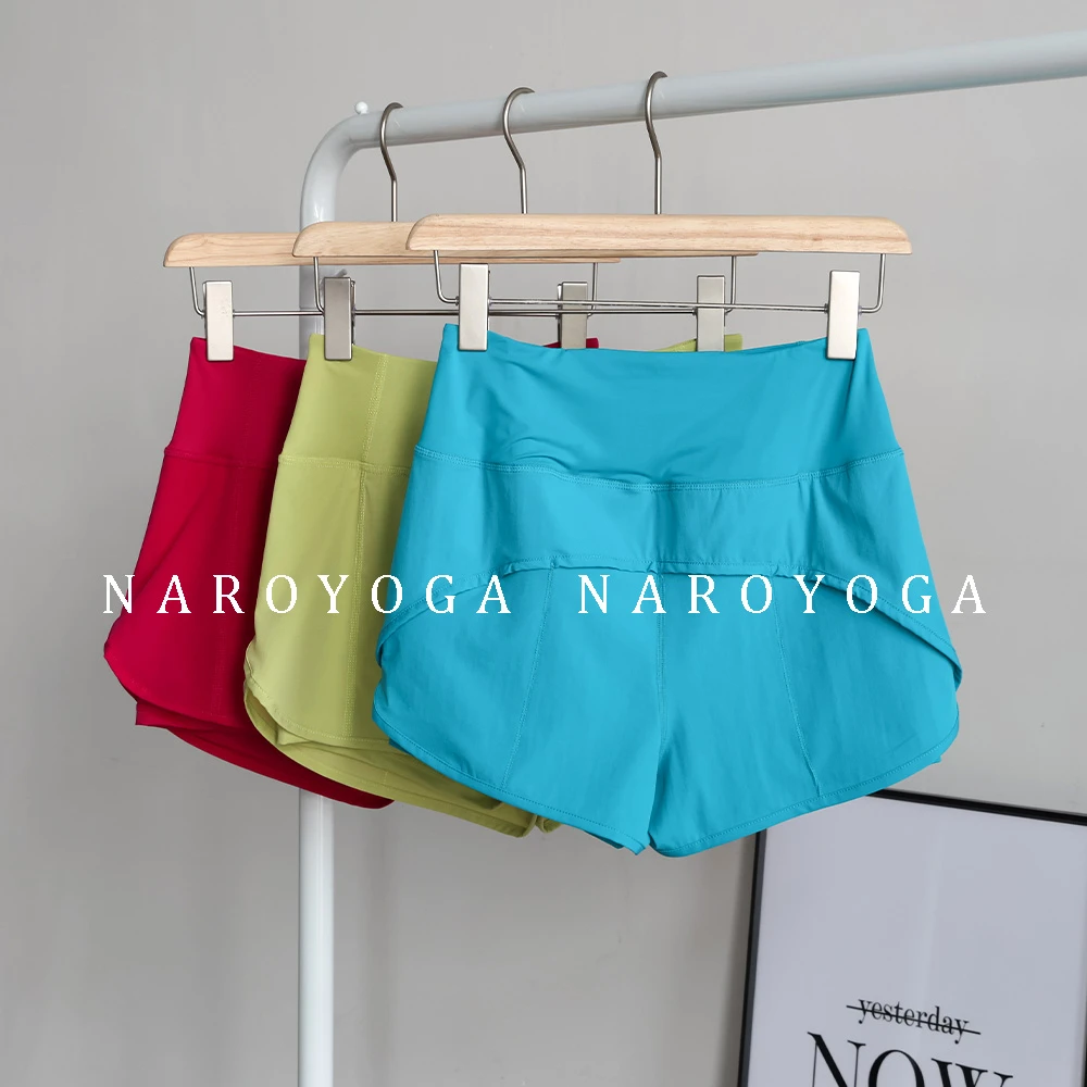 运动短裤女速干透气防走光跑步瑜伽裤健身跳操训练时尚健身三分裤