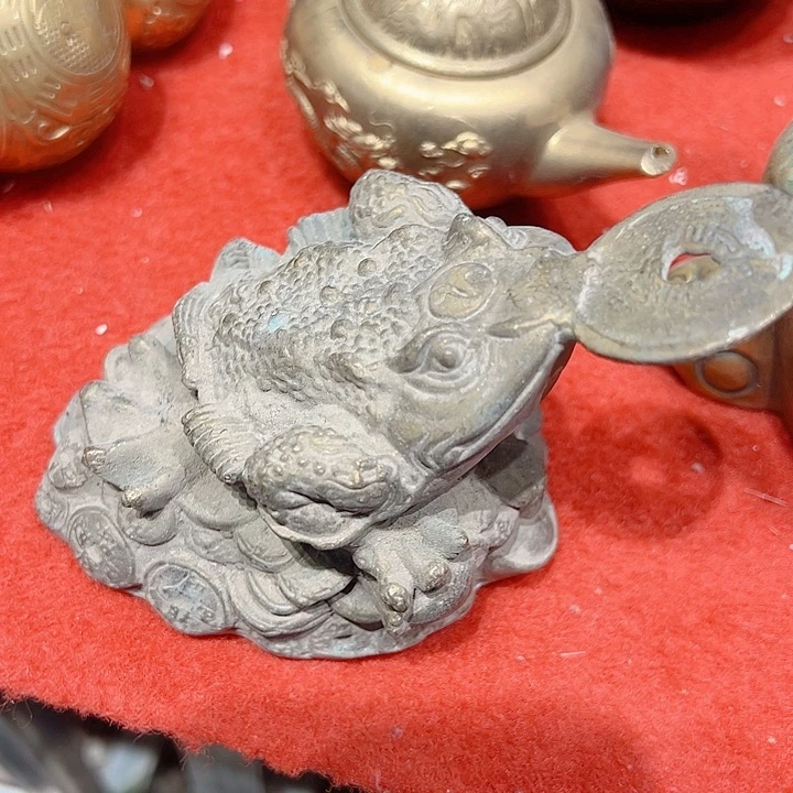 蓝*黄铜摆件工艺品，