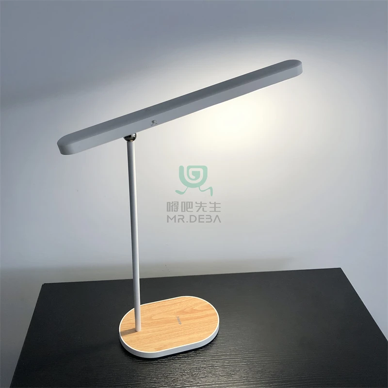 底部生锈极简LED台灯 磁吸床头灯阅读灯北欧卧室书房充电