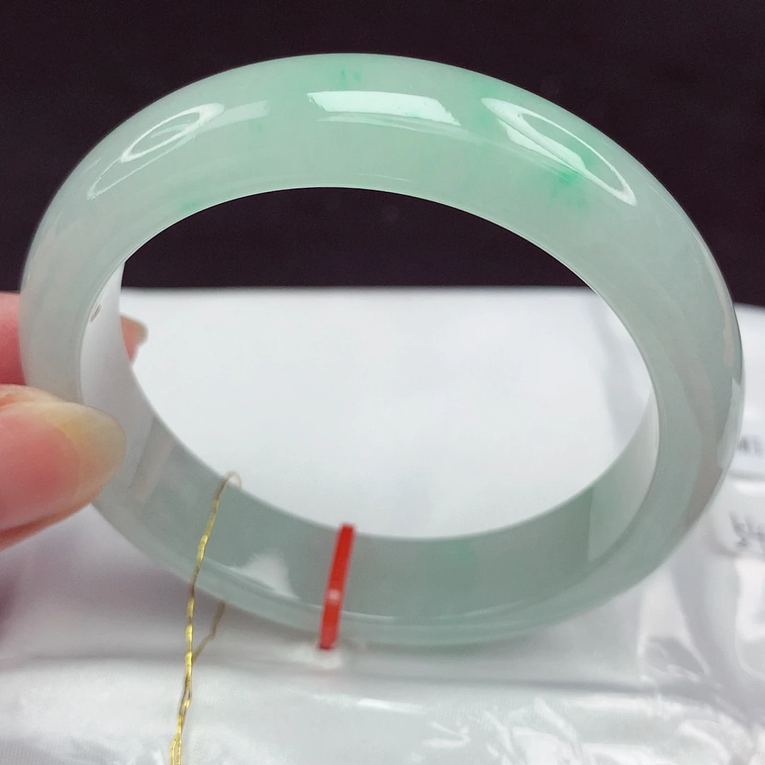 翡翠未镶嵌手镯54圈885