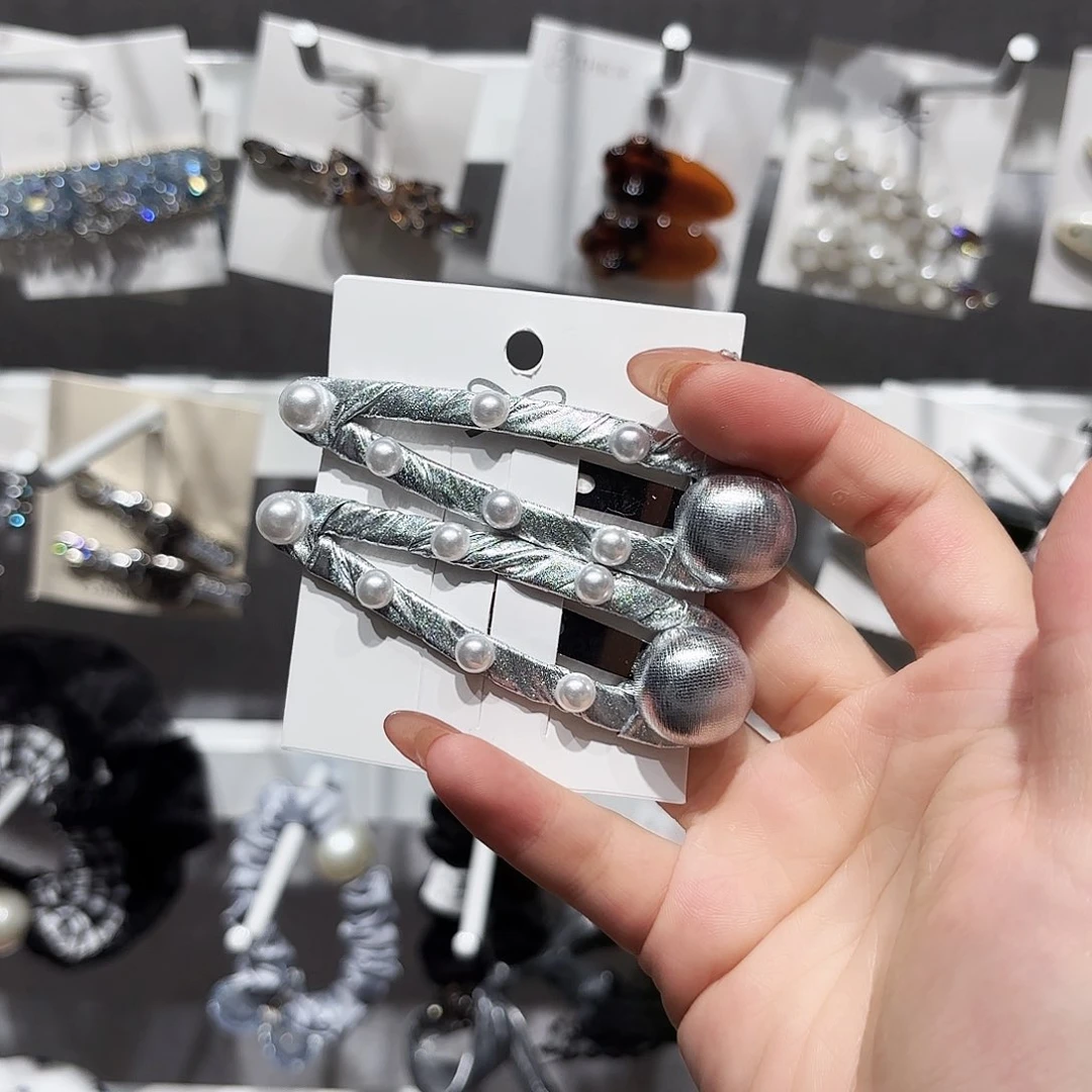 布艺铁合金银色朱朱掰掰夹