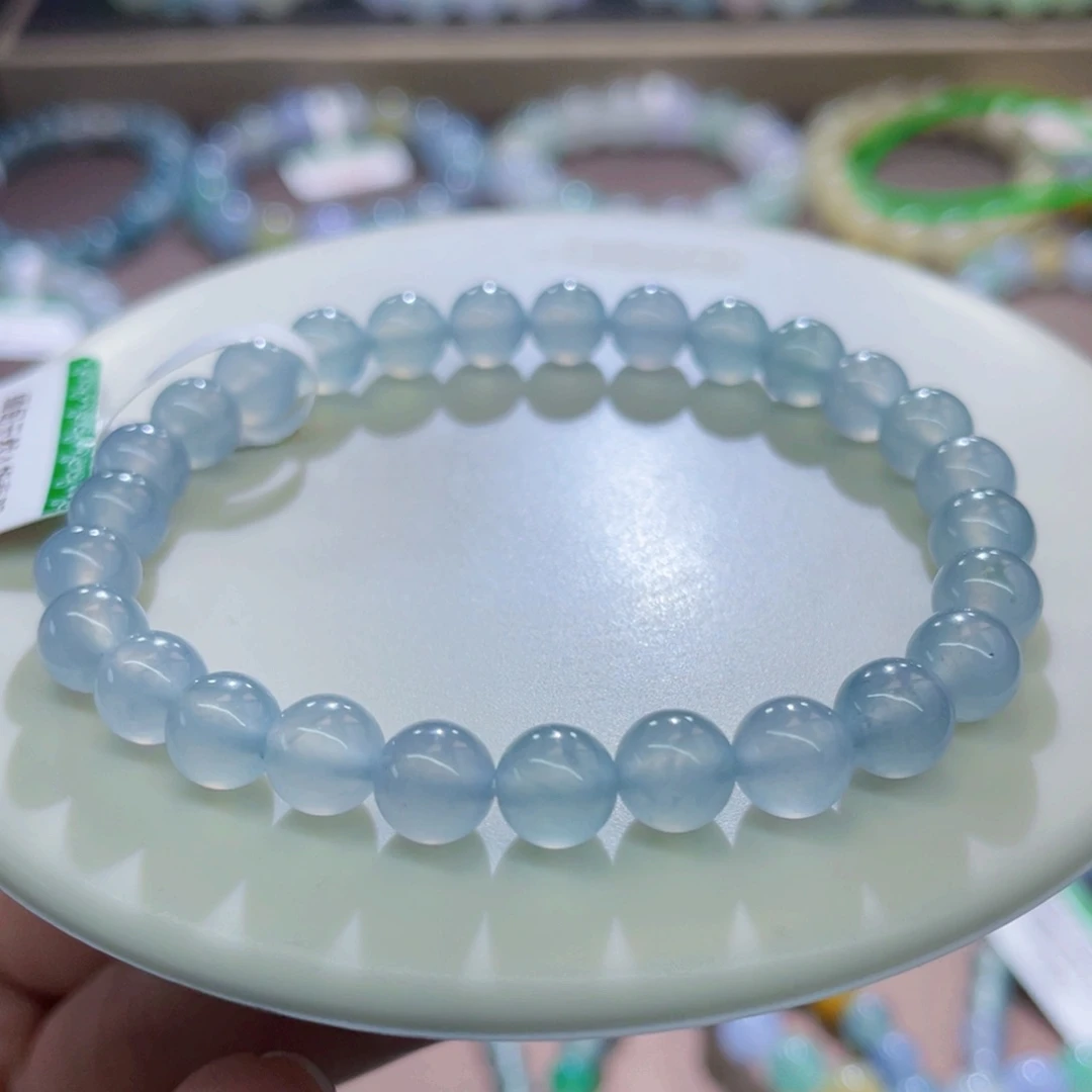 未镶嵌手链翡翠蓝钢