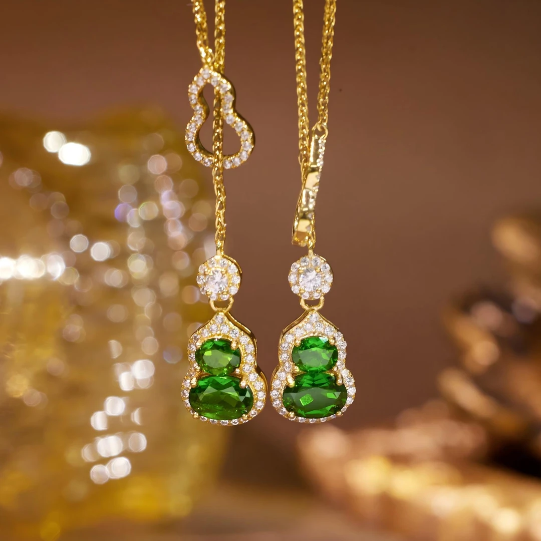 【歪歪】透辉石葫芦套链（多样性发一）XB-W8518