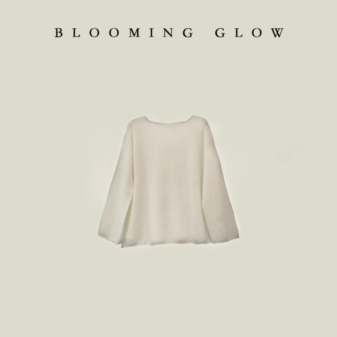 BLOOMING GLOW 康赛妮子 Baby山羊绒套头罩衫 针织打底 克重125