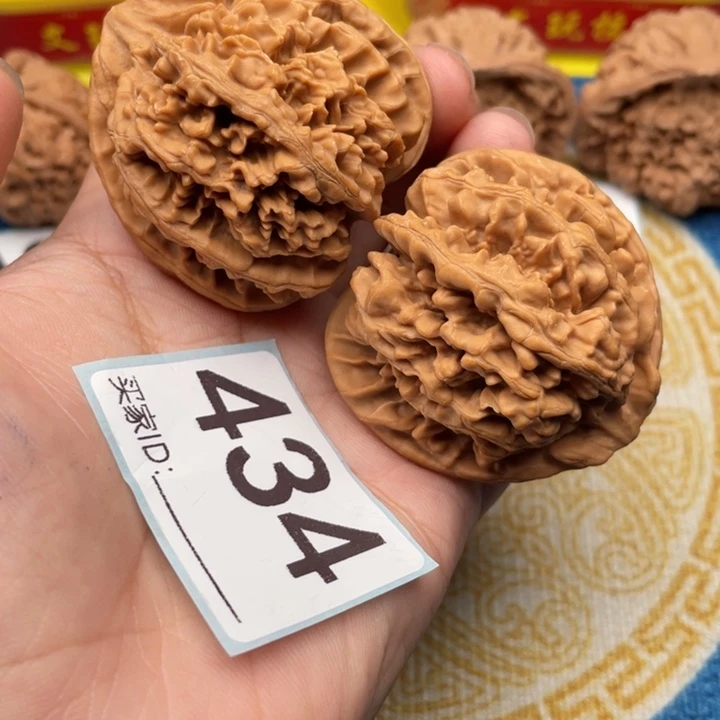 把件文玩核桃牡丹花45