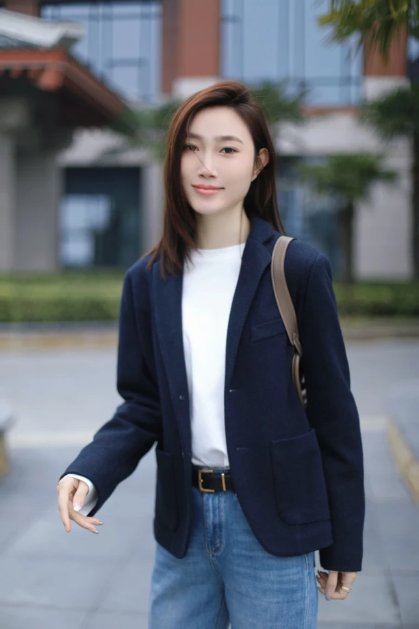 【荣姐精选】西装式羊毛外套