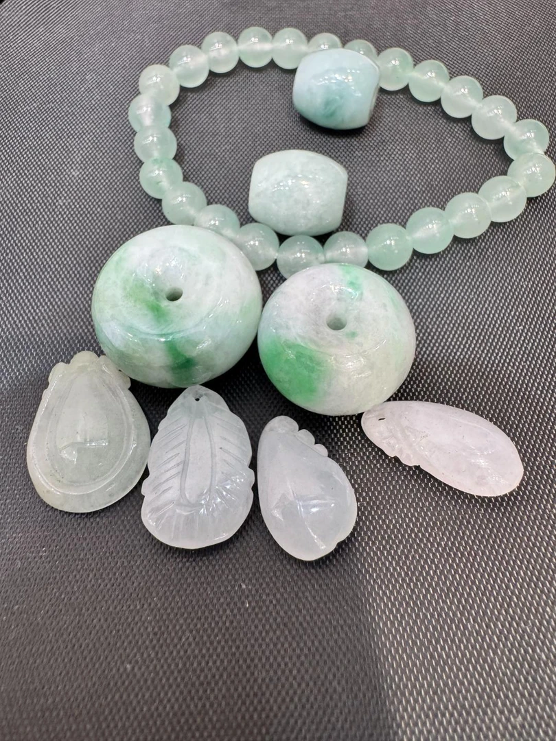 非金属大理石手链 非洲翠渐变手串 10mm