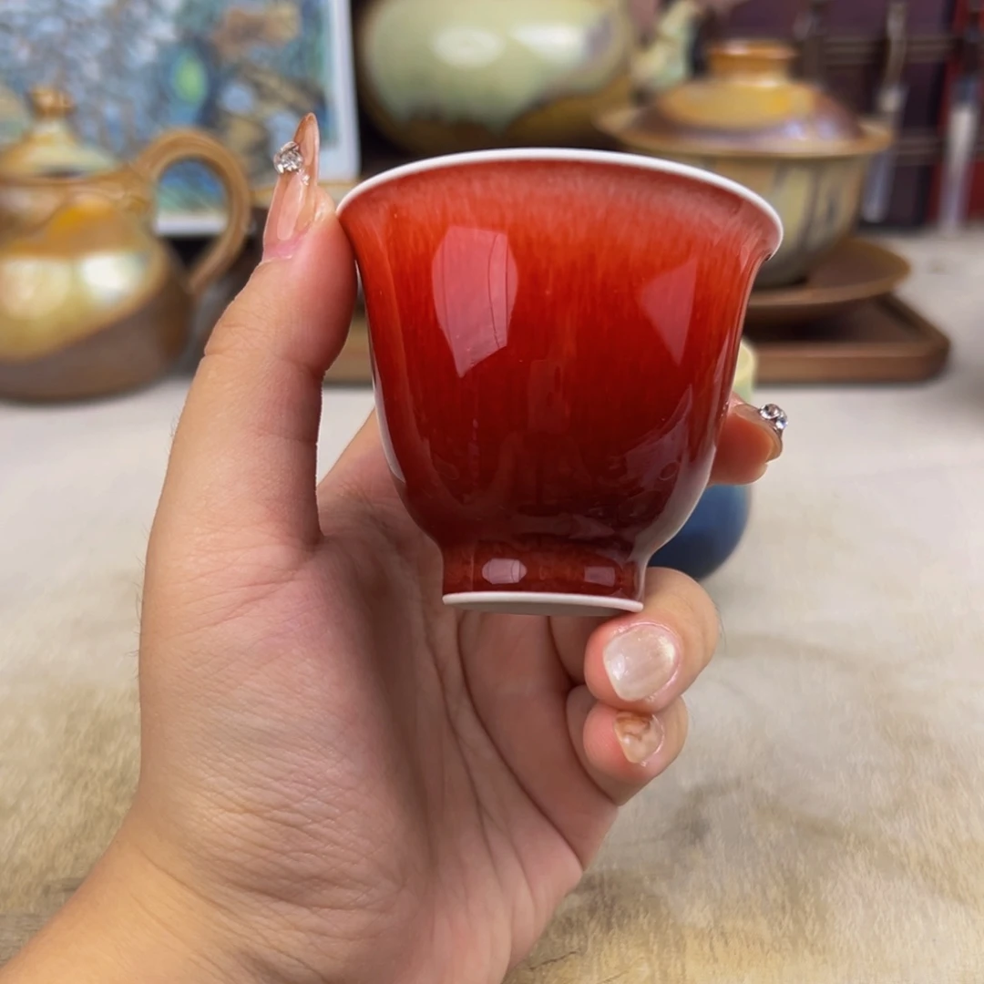 杯纯手工柴烧主人杯