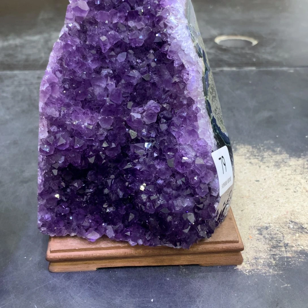 水晶摆件未镶嵌紫晶79