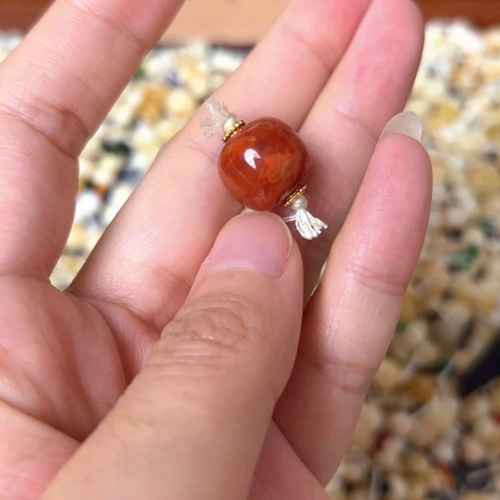 南红玛瑙未镶嵌14.5mm一个南红