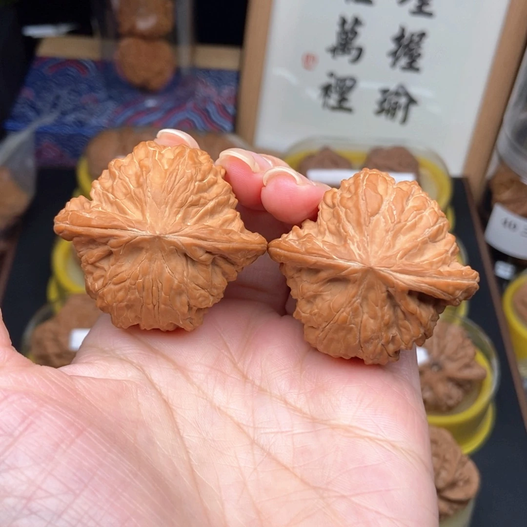 把件文玩核桃44蝴蝶磨