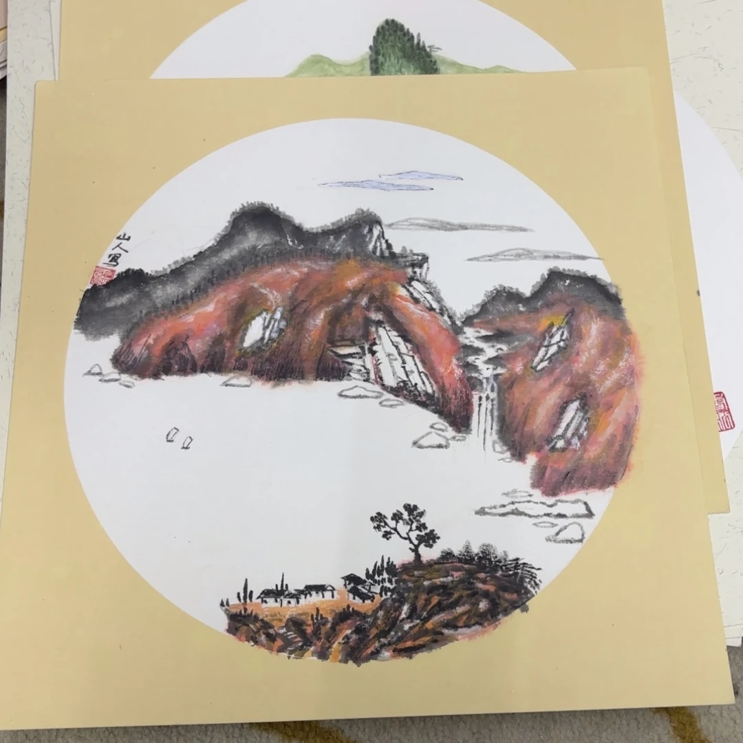 国画33-33卡纸作品艺