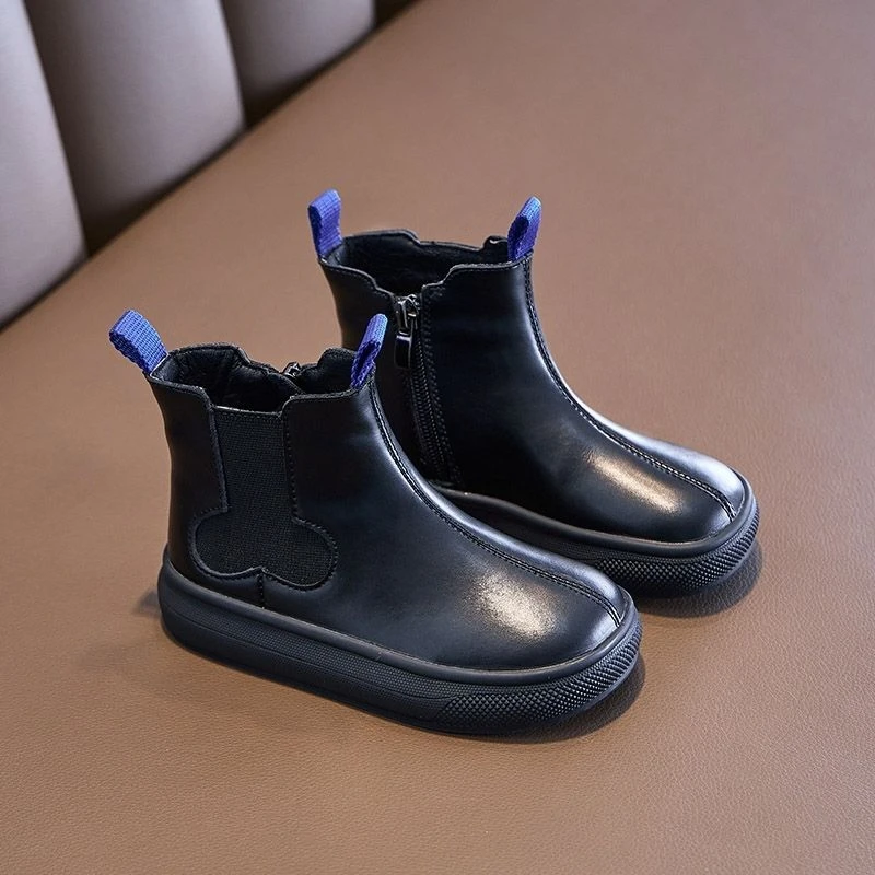 儿童马丁靴2025冬季新款男女童加绒加厚保暖棉靴时尚百搭款户外靴