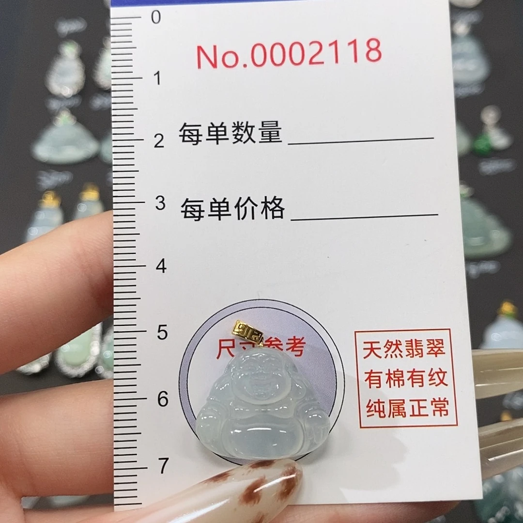 福****翡翠18K金镶嵌颈饰