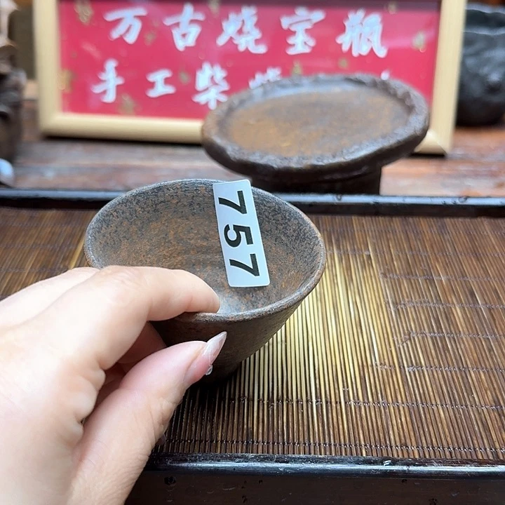 纯手工制作粗陶茶具