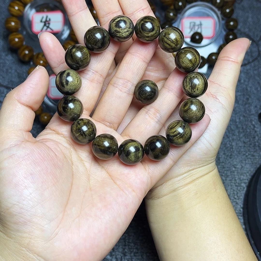 金丝楠手串/手链阴沉金丝楠1.5碳化手串98