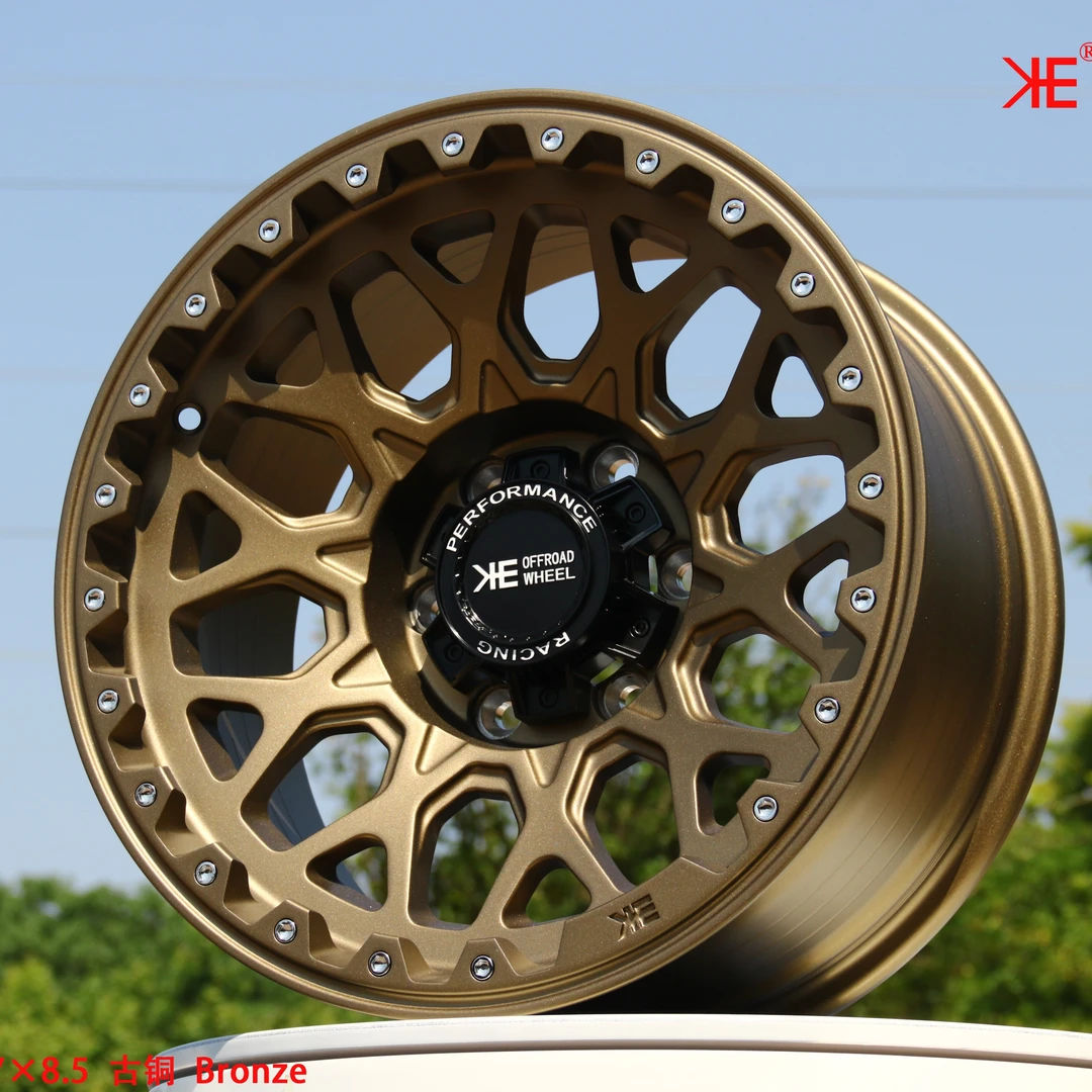 KE001旋压负值越野轮毂适用长城炮坦克bj40新212大道游骑侠H5改装