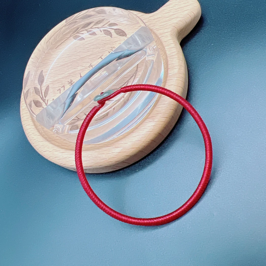 民族风红色复古/高光泰蜡金刚结祝福红绳（小花）