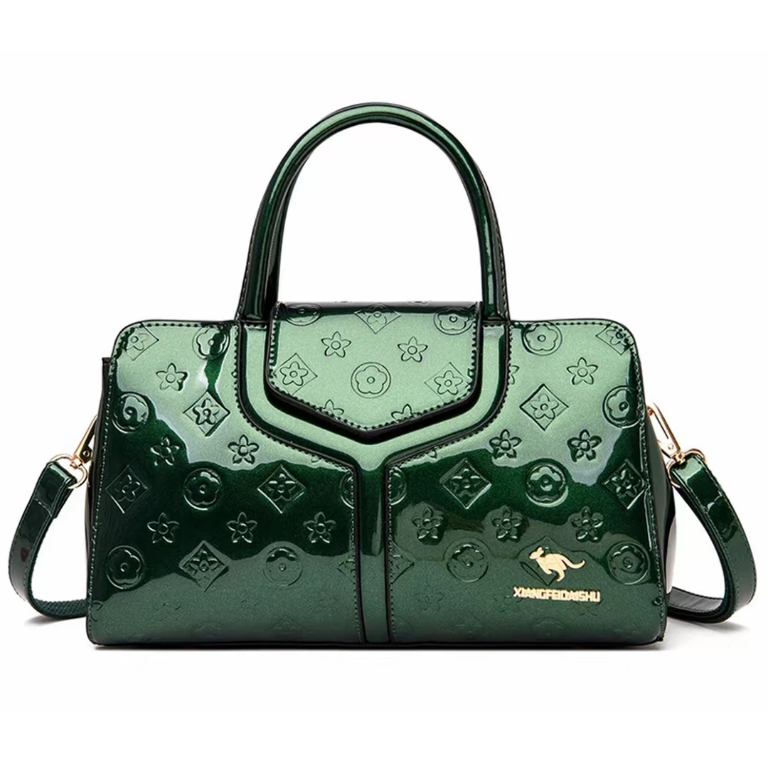 《晶晶粉丝专属》包盖式跨境风潮欧美百搭单肩压花气质斜挎包车缝线