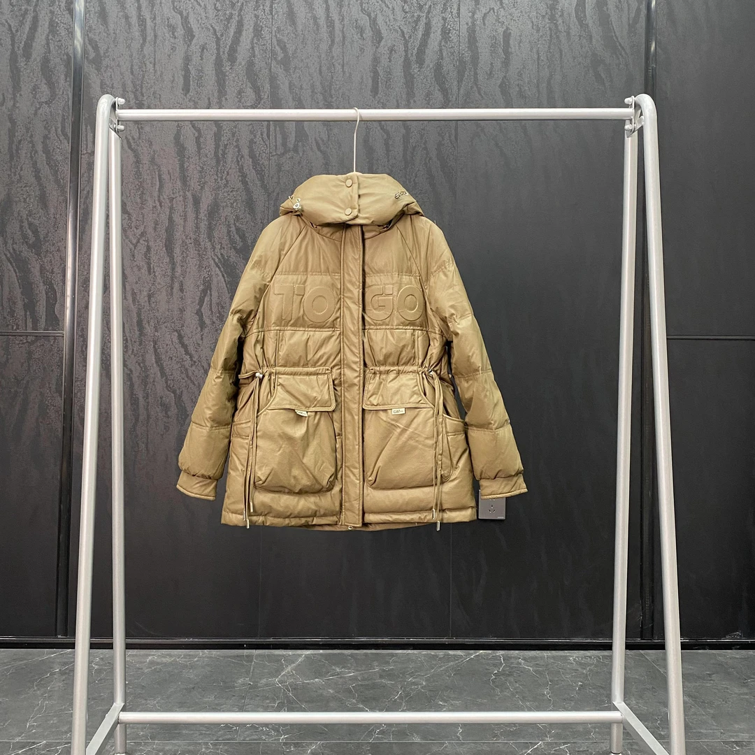 韩版纯色收腰显瘦加厚棉服中长款女2024冬新款百搭保暖外套9906#