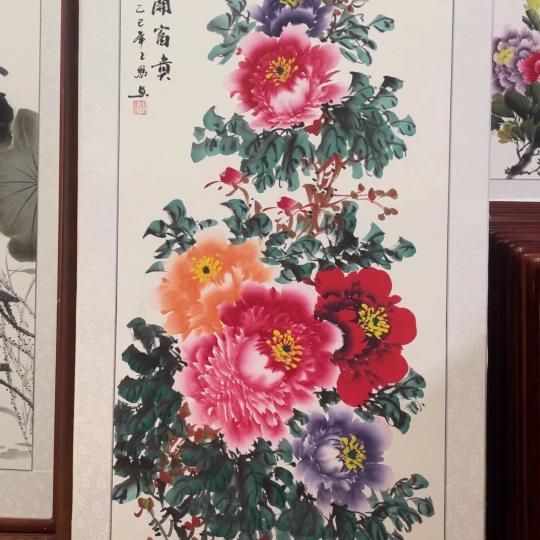 国画带框尺寸63*123厘米