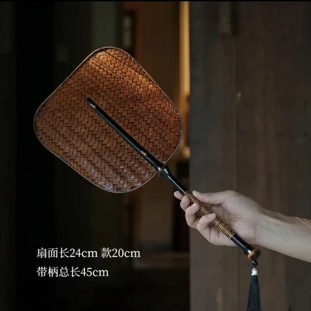 筇竹芭蕉扇复古手工纳凉扇汉服掌扇中式扇子夏季中国风青箆扇团扇