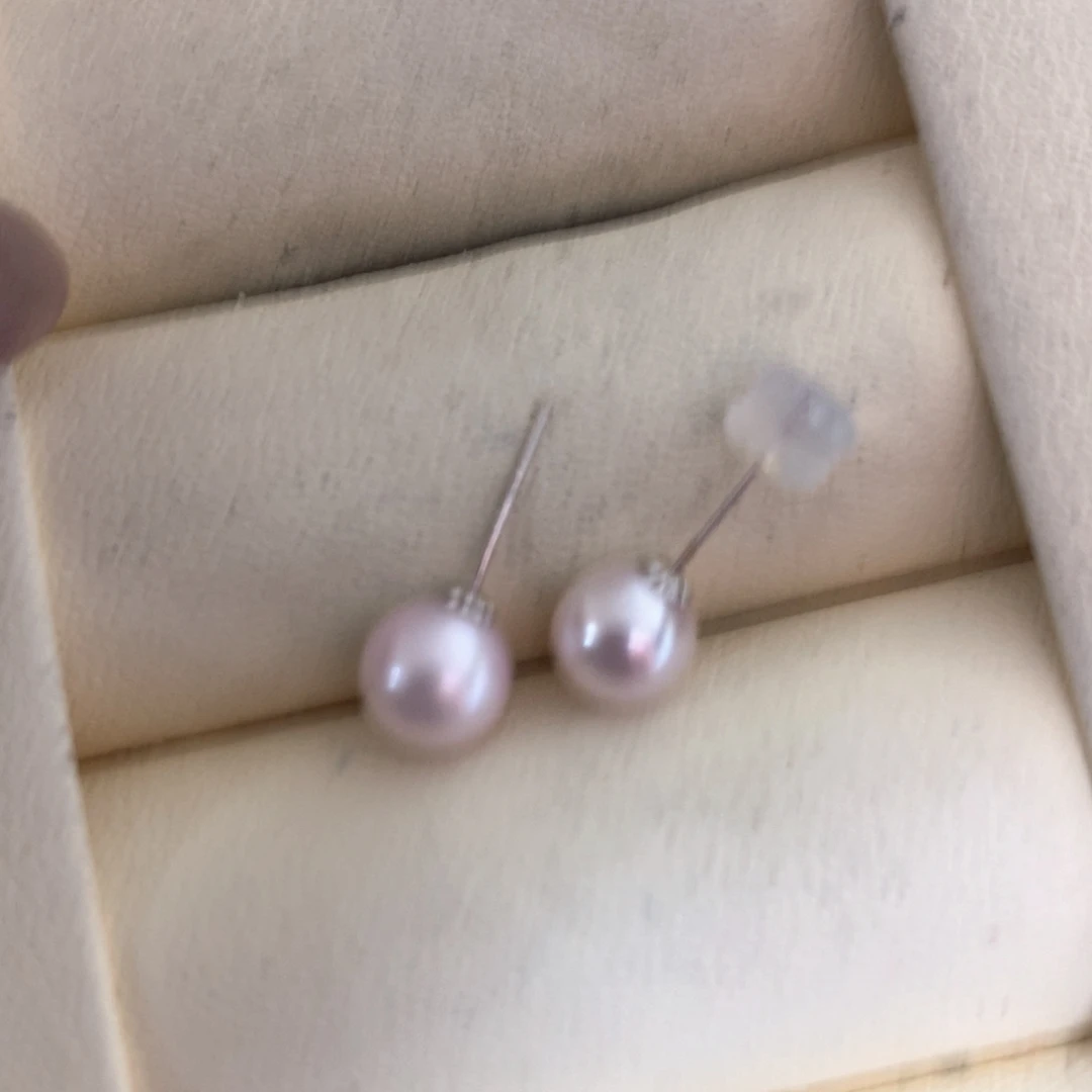 海水珍珠耳饰18K金镶嵌