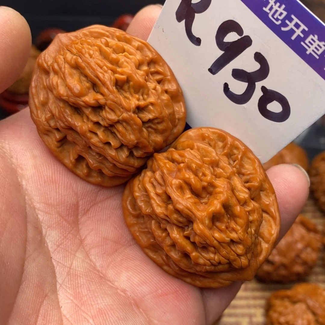 吊坠文玩核桃麦穗虎头38尺