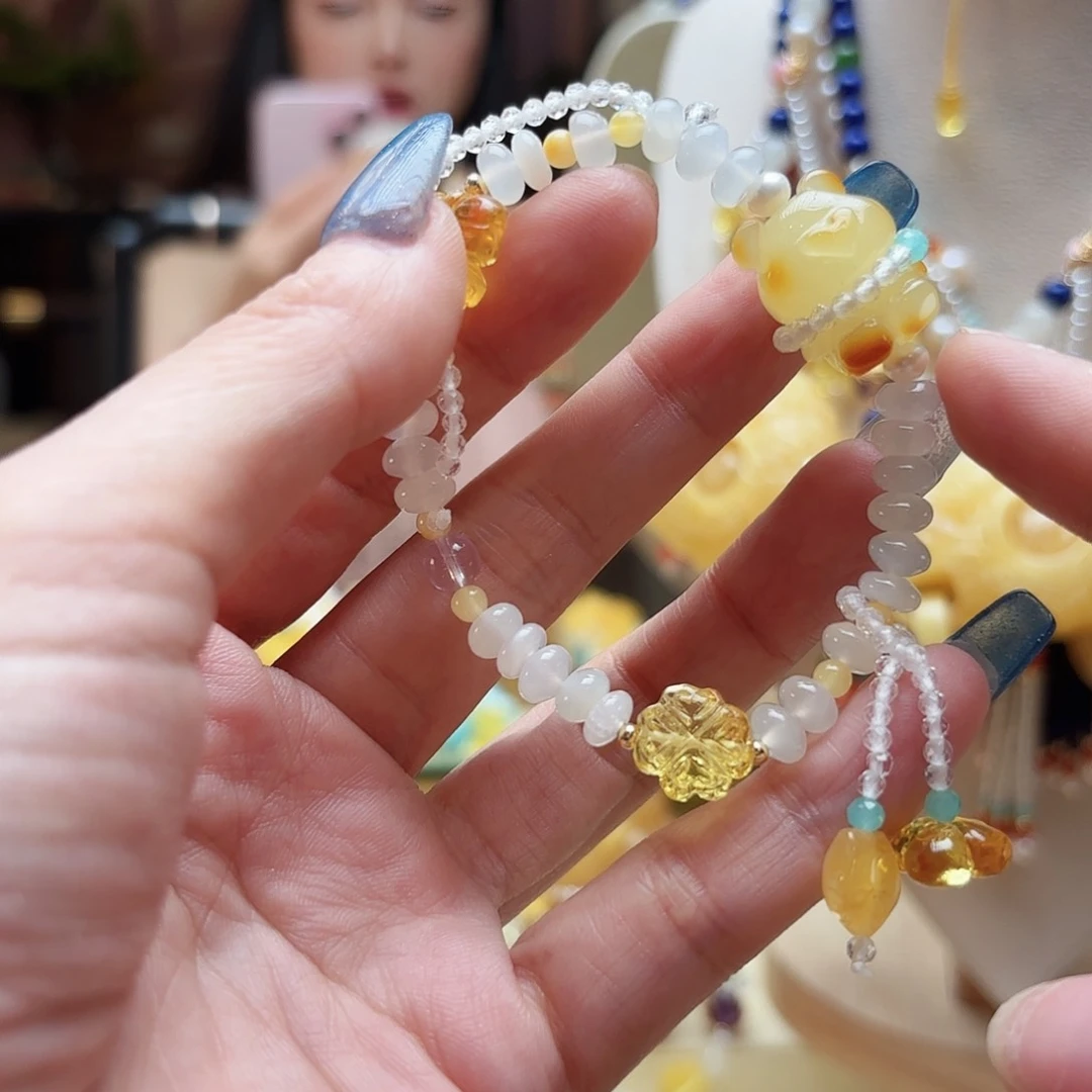 琥珀未镶嵌手镯琥珀