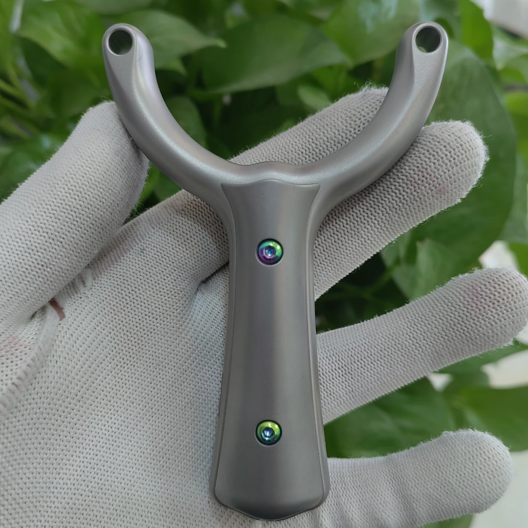 海浪四代小纵横单卡扁皮弹弓钛合金材质户外竞技怀旧情怀玩具产品