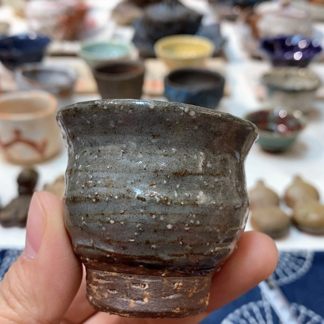 柴烧侘寂粗陶茶具