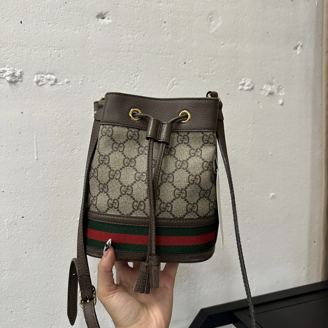 95新 GUCCI/古驰 ophidia/小水桶/斜挎包