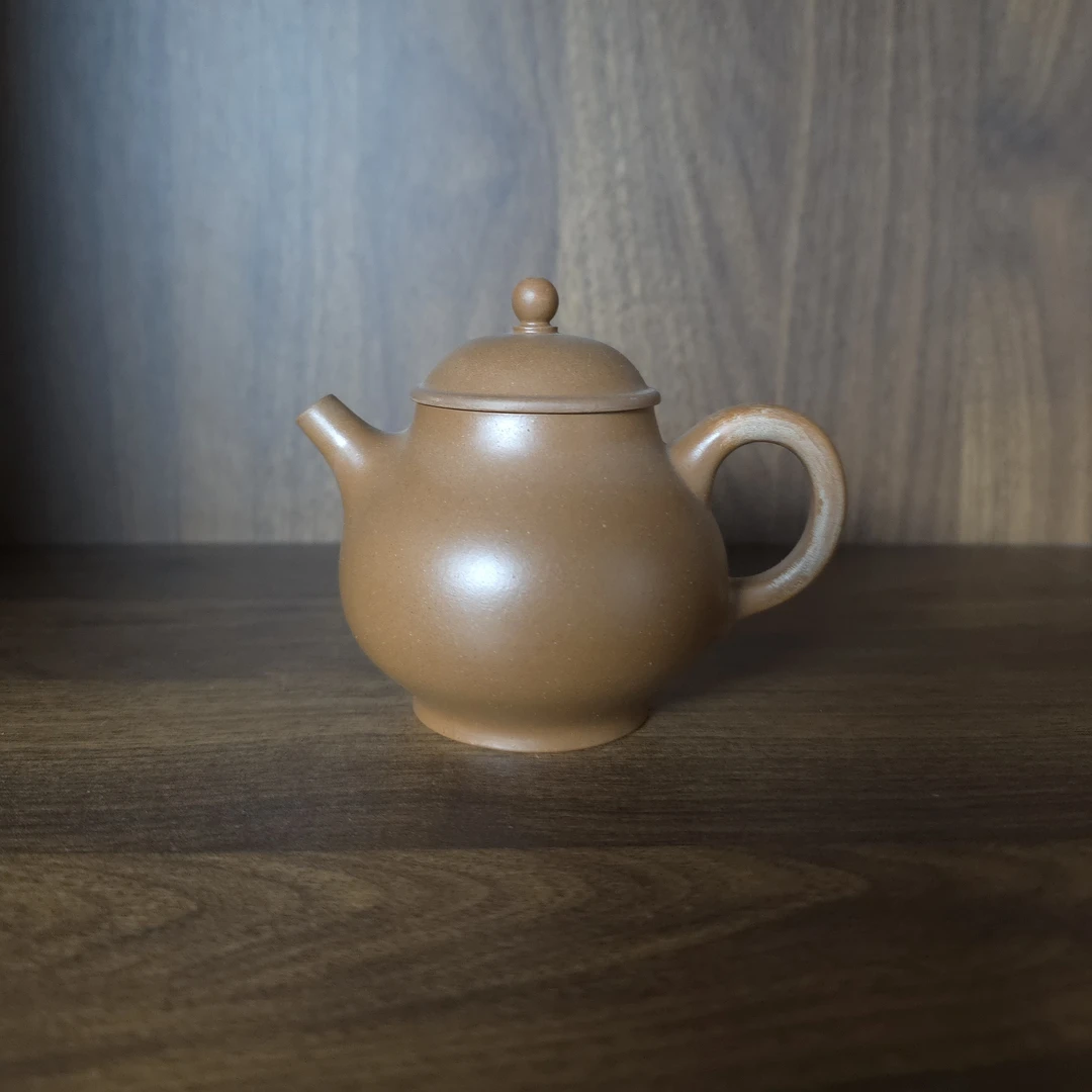 【云水堂—紫砂】原矿段泥180ml高潘紫砂壶