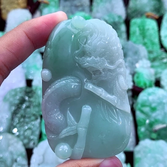 翡翠未镶嵌吊坠(不含链)