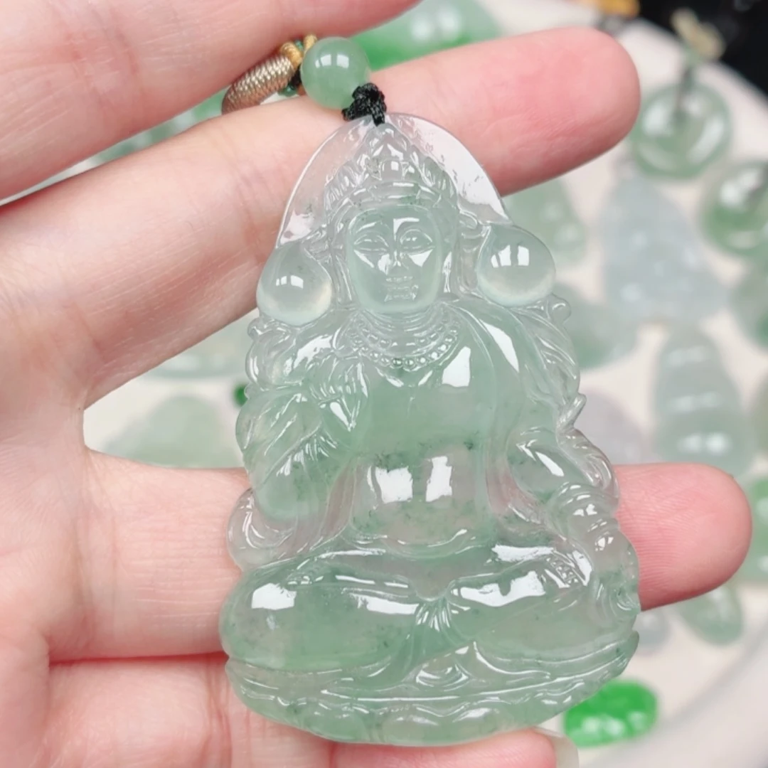 翡翠未镶嵌颈饰缅甸天然A货翡翠