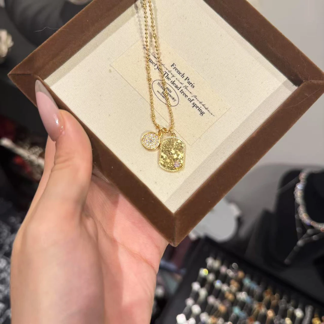 铜合金项链 高定重工款百搭设计款首饰(神秘）盒子