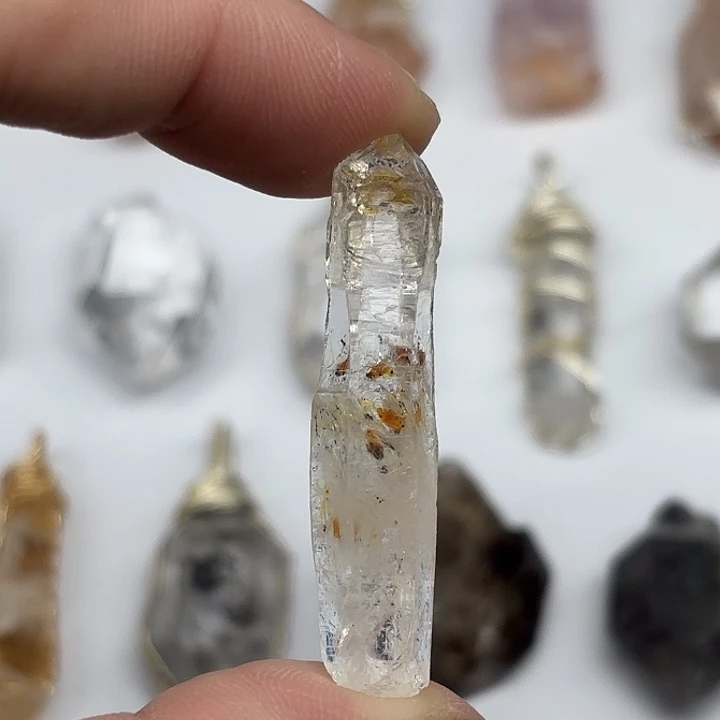 未镶嵌颈饰水晶巴基斯坦油胆闪灵钻44mm+