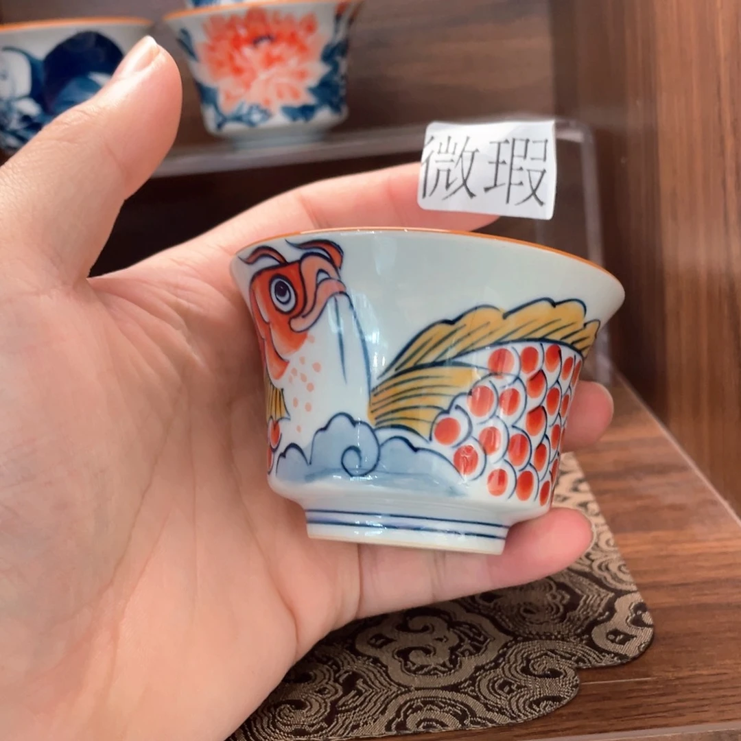 釉下彩纯手绘微瑕