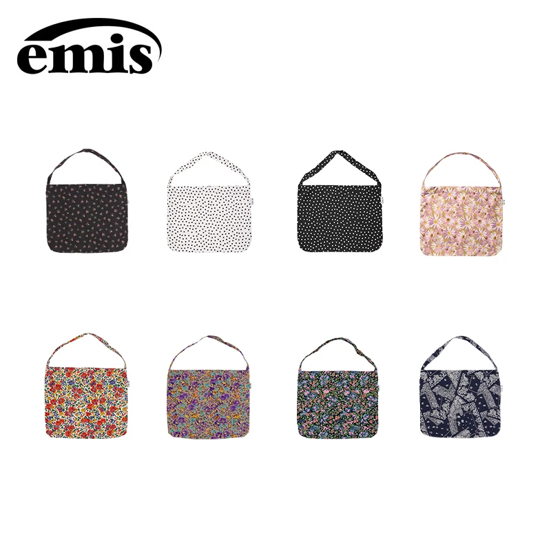 emis包包棉质碎花帆布包轻便大容量单肩包高级帆布包包【LeeLee】