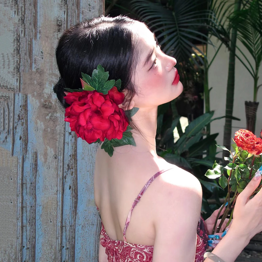 少女风日韩边夹女田园风气质发夹发饰甜美饰品民族风发夹头饰