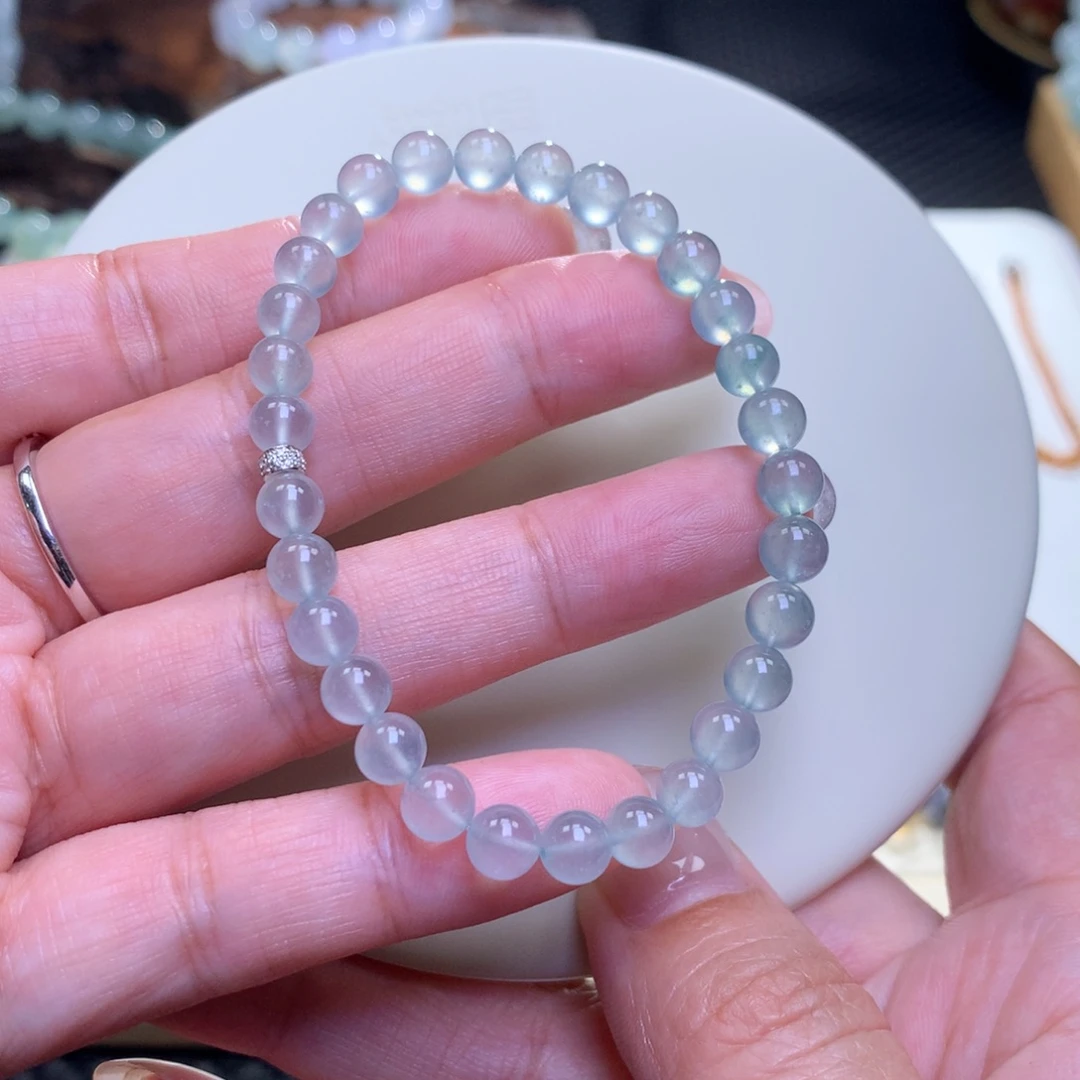 未镶嵌手链翡翠翡翠手串卡6.9