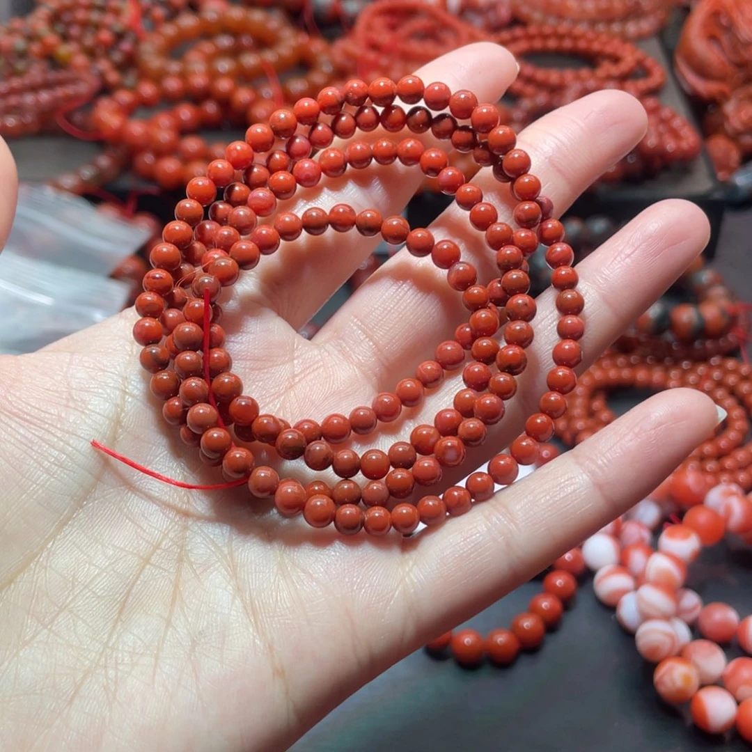南红玛瑙手链未镶嵌